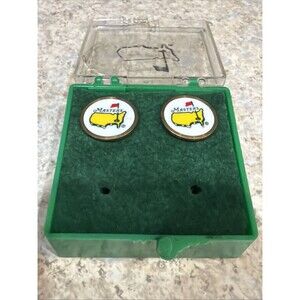 (2) Undated Masters Tournament 1" Coin Golf Markers - Augusta National Golf Club